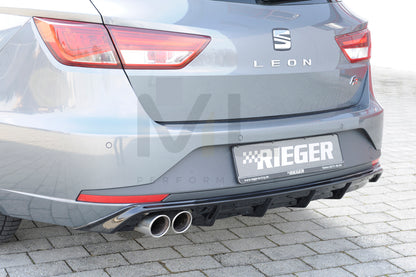 Rieger 00088103 SEAT 5F Leon FR Rear Diffuser 3 | ML Performance UK Car Parts