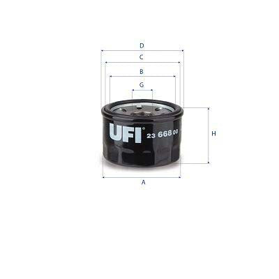 UFI 23.668.00 Oil Filter