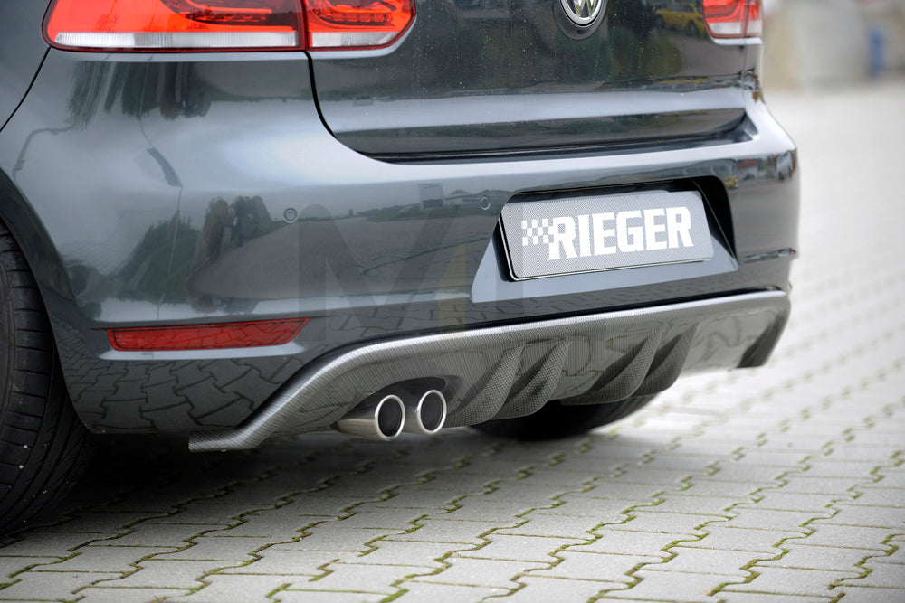 Rieger 00099657 VW Mk6 Golf GTD Rear Diffuser 1 | ML Performance UK Car Parts