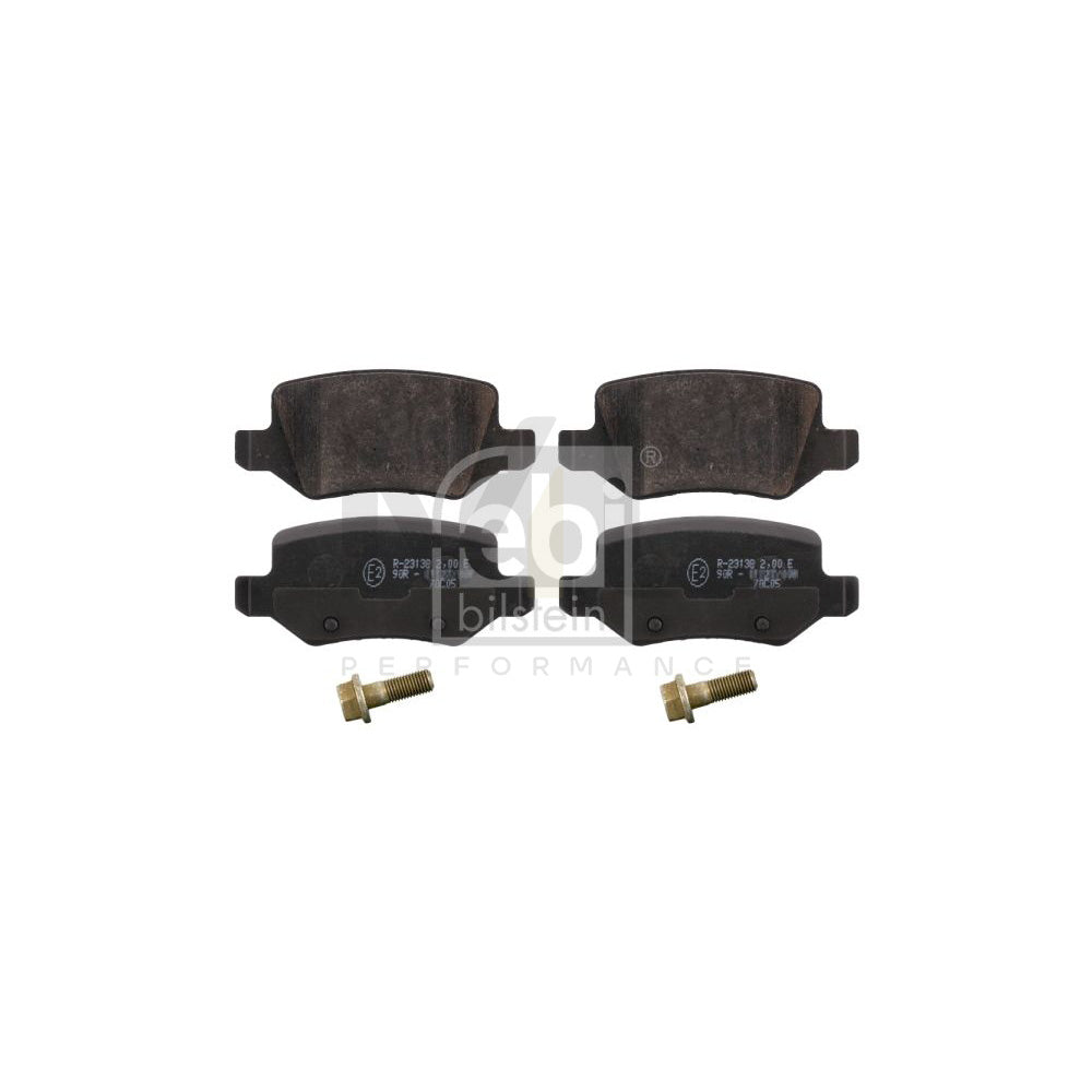 Febi Bilstein 16525 Brake Pad Set Rear Axle, Excl. Wear Warning Contact, With Bolts/Screws | ML Performance Car Parts