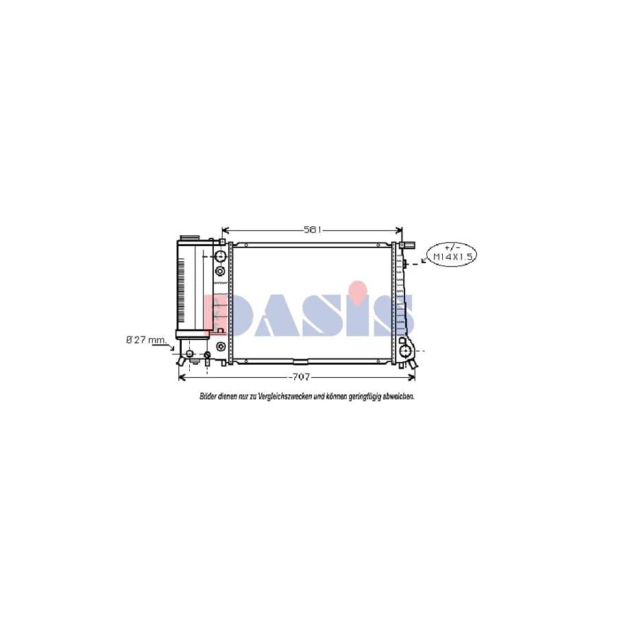 AKS Dasis 050018N Engine Radiator For BMW 5 Saloon (E34) | ML Performance UK