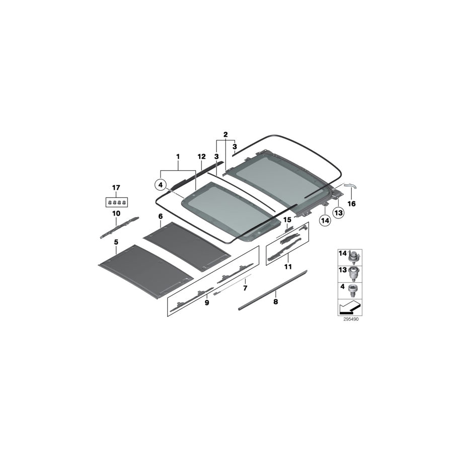 Genuine BMW 54107293441 F25 Seal For Side Cover (Inc. X3 20iX, X3 28dX & X3 28iX) | ML Performance UK