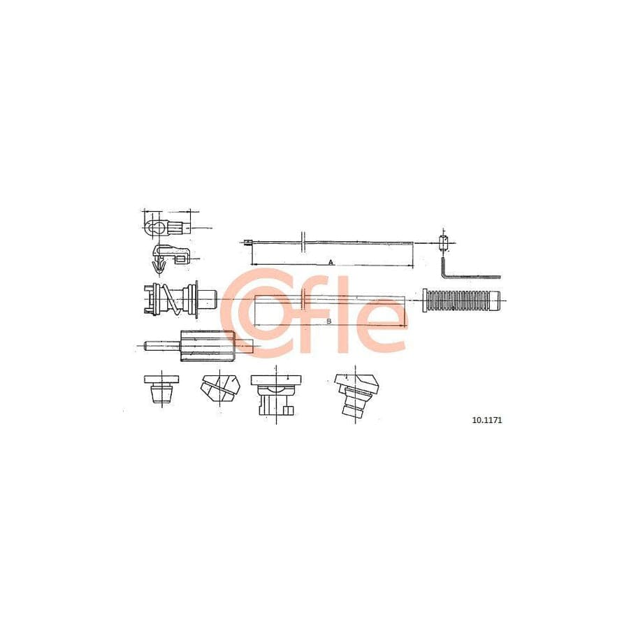 Cofle 92.10.1171 Throttle Cable