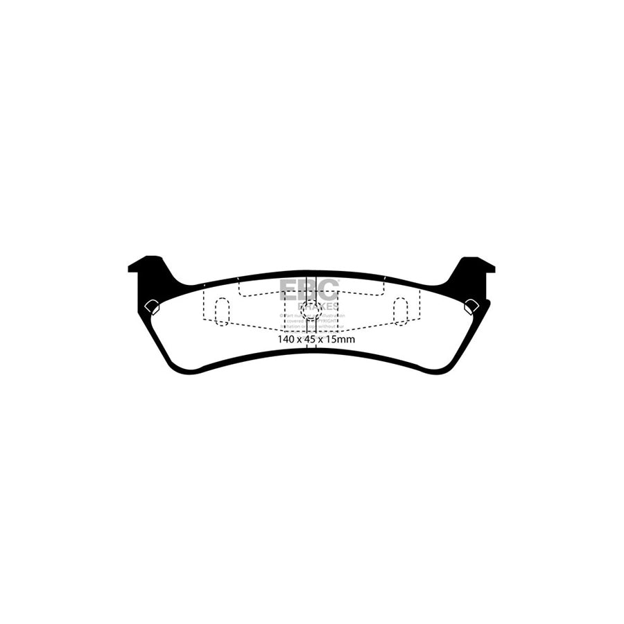 EBC PD11KR100 Ford Explorer Greenstuff Rear Brake Pad & GD Disc Kit 2 | ML Performance UK Car Parts