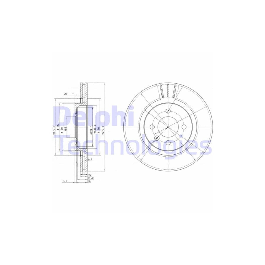 Delphi Bg2712 Brake Disc