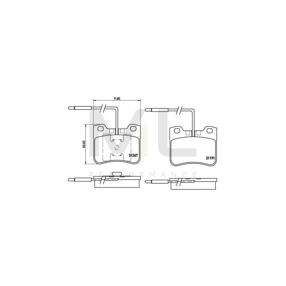 Brembo P 61 047 Brake Pad Set | ML Performance Car Parts