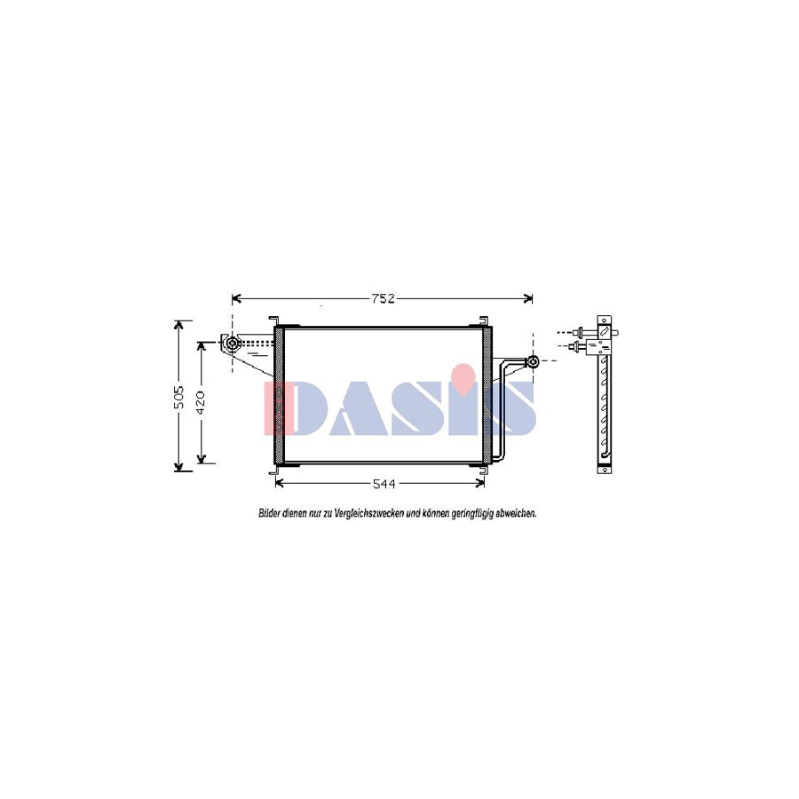 AKS Dasis 092025N Air Conditioning Condenser For Ford Usa Explorer Mk2 (Un105) | ML Performance UK