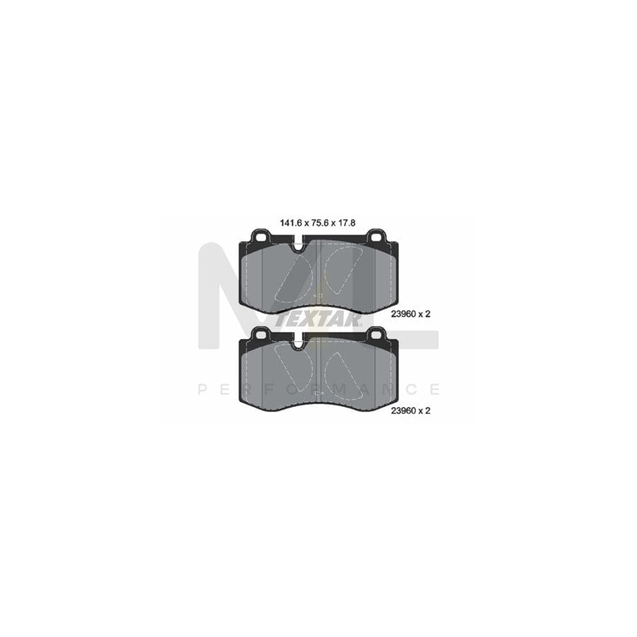 TEXTAR 2396001 Brake pad set prepared for wear indicator | ML Performance Car Parts