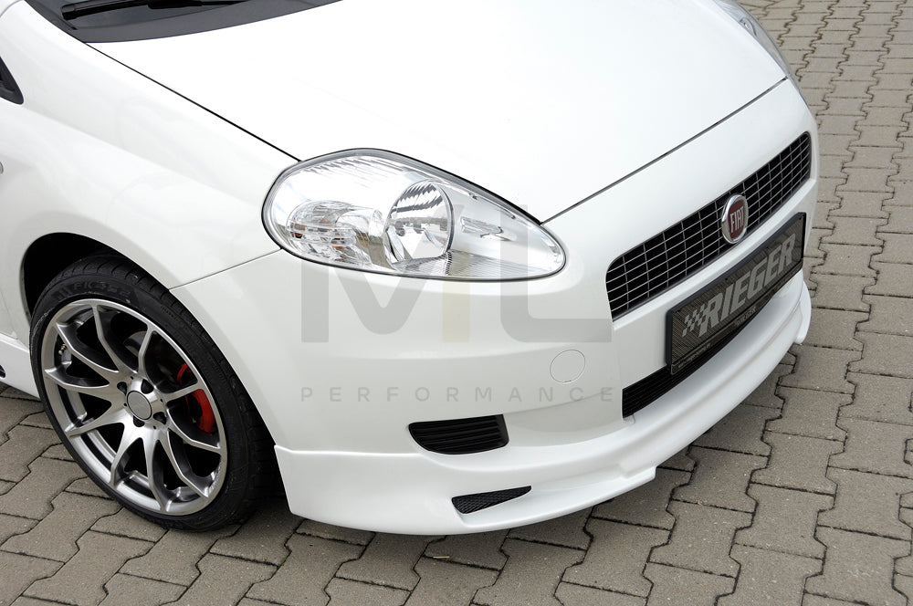 Rieger 00056040 Fiat Grande Punto (199) Front Splitter 7 | ML Performance UK Car Parts