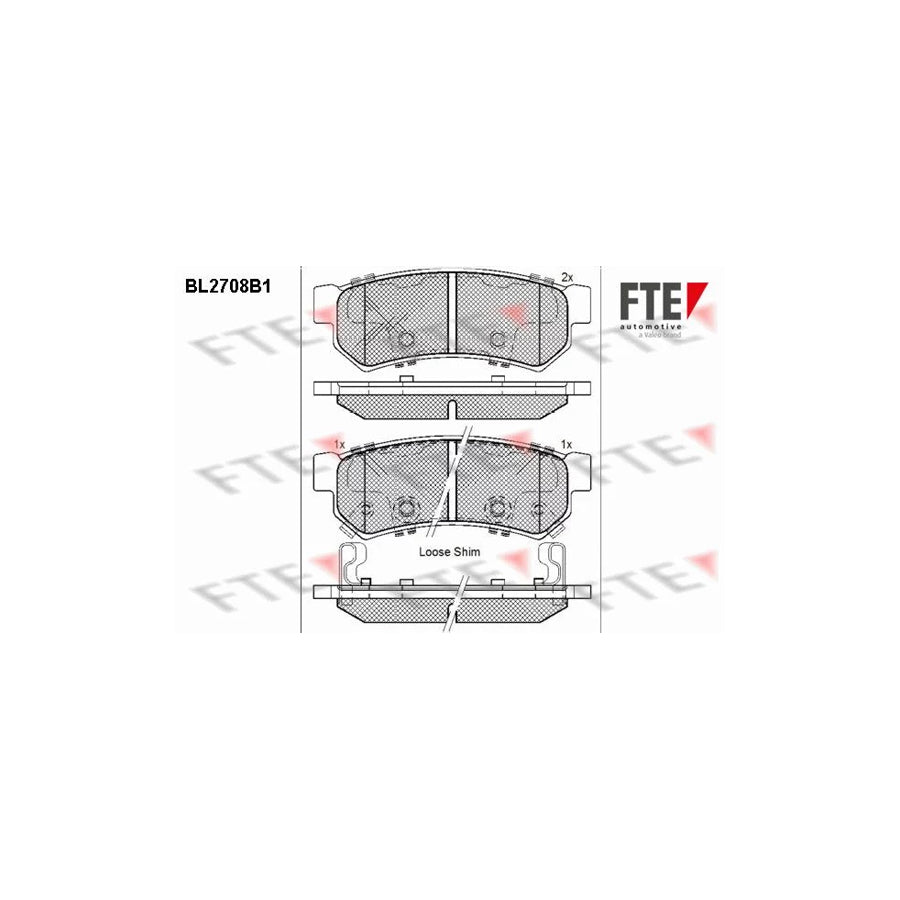 Fte BL2708B1 Brake Pad Set | ML Performance UK Car Parts