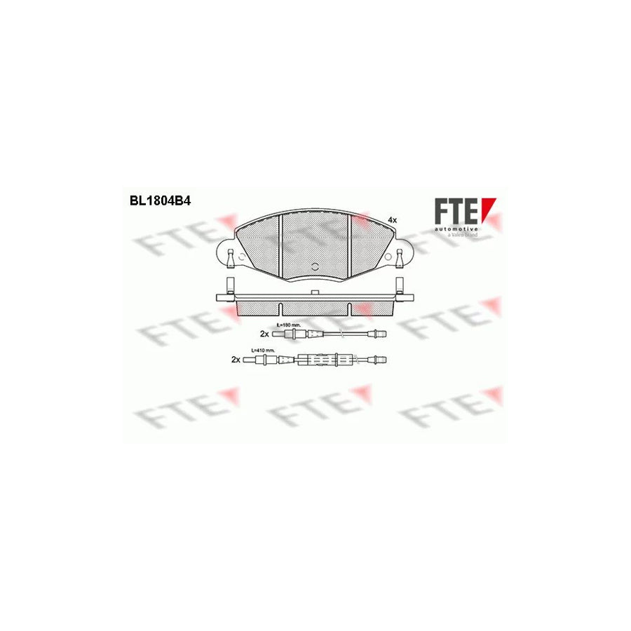 Fte BL1804B4 Brake Pad Set For CitroÃ«n C5 | ML Performance UK Car Parts