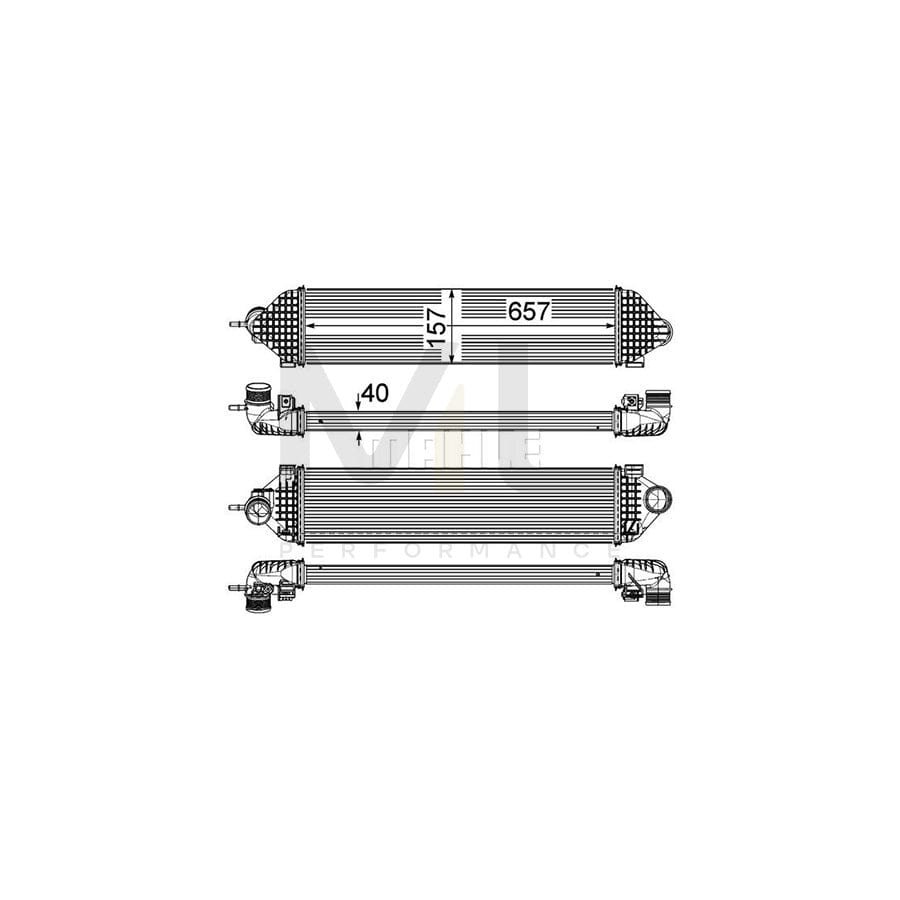 MAHLE ORIGINAL CI 247 000P Intercooler | ML Performance Car Parts