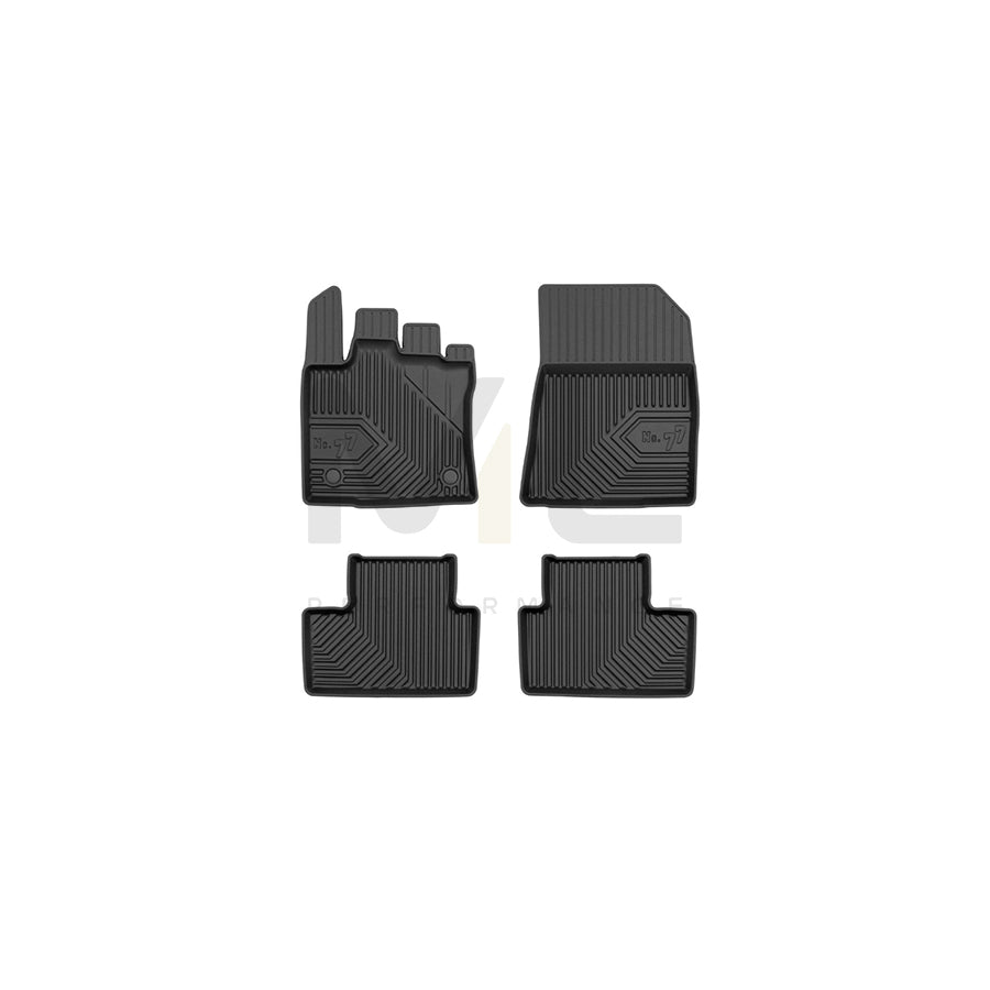 FROGUM Tailored, No.77 77409897 Floor mat set for RENAULT Captur II Elastomer, Front and Rear, Quantity: 4, Black | ML Performance Car Parts