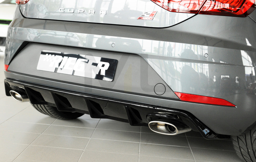 Rieger 00088136 SEAT 5F Leon Cupra Rear Diffuser 2 | ML Performance UK Car Parts