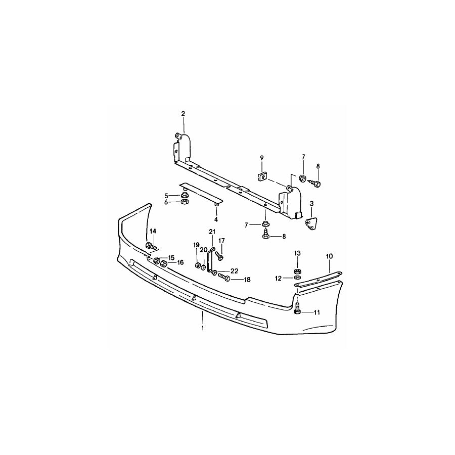 Genuine Porsche Front Lower Valance Porsche 944 / 944S | ML Performance UK Car Parts