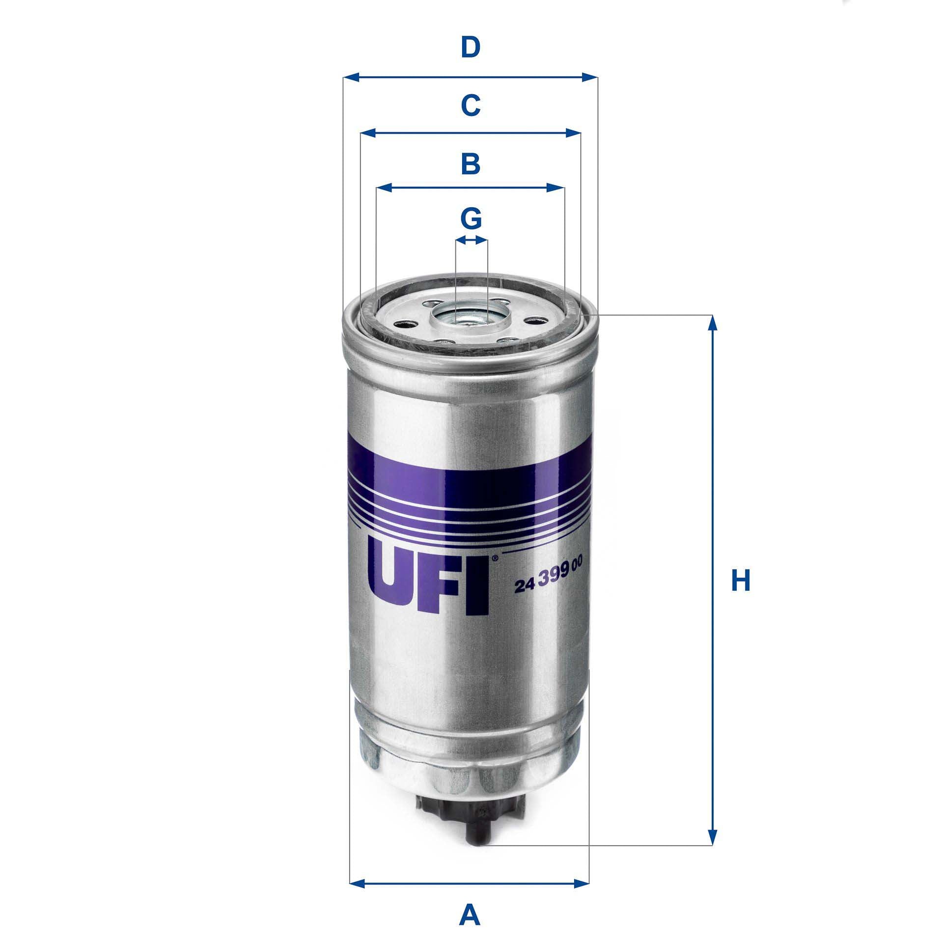 UFI 24.399.00 Fuel Filter