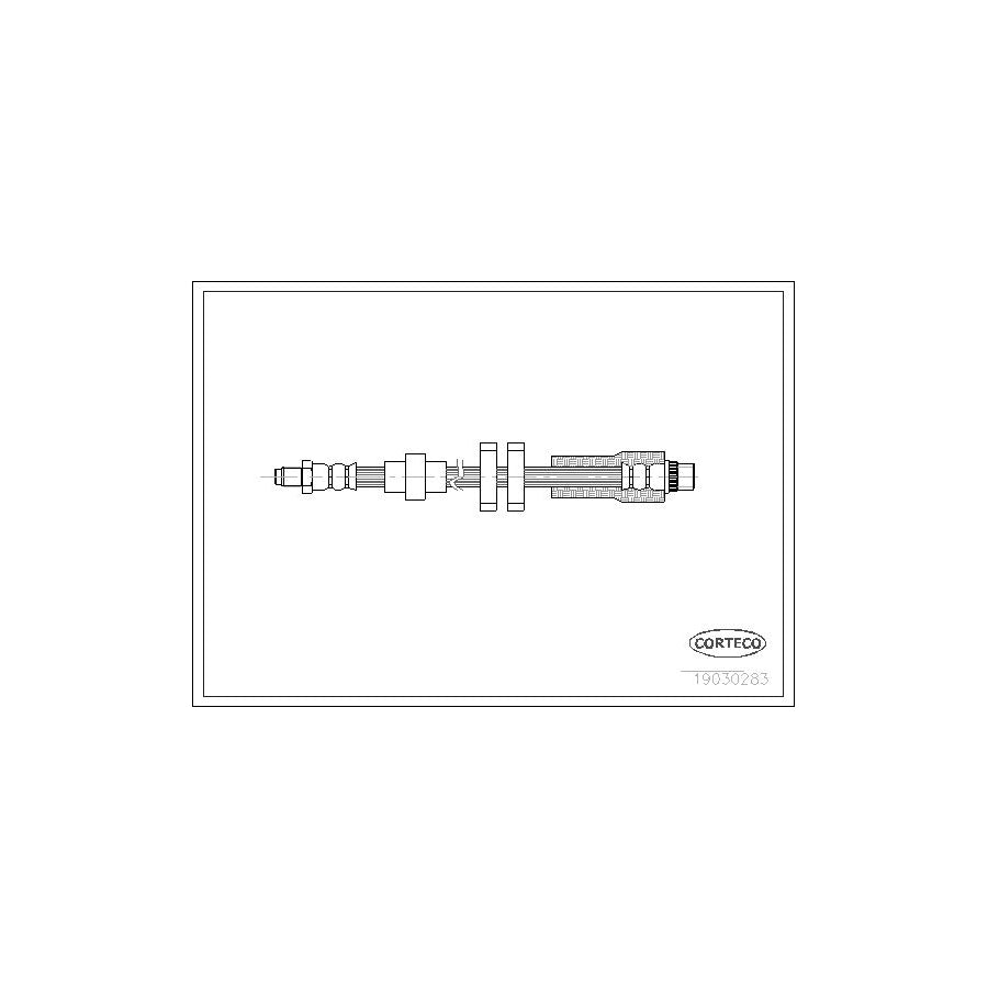 Corteco 19030283 Brake Hose For Peugeot 607 Saloon | ML Performance UK