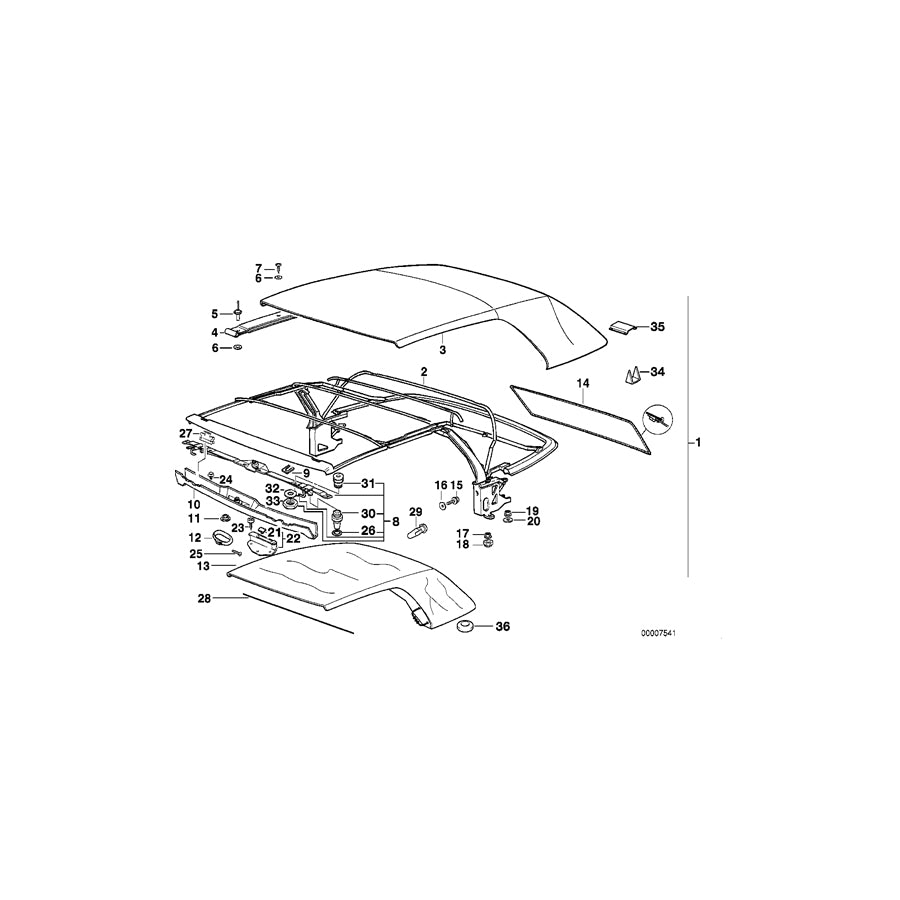 Genuine BMW 54318222930 E36 Base Plate Right (Inc. M3, 323i & 328i) | ML Performance UK