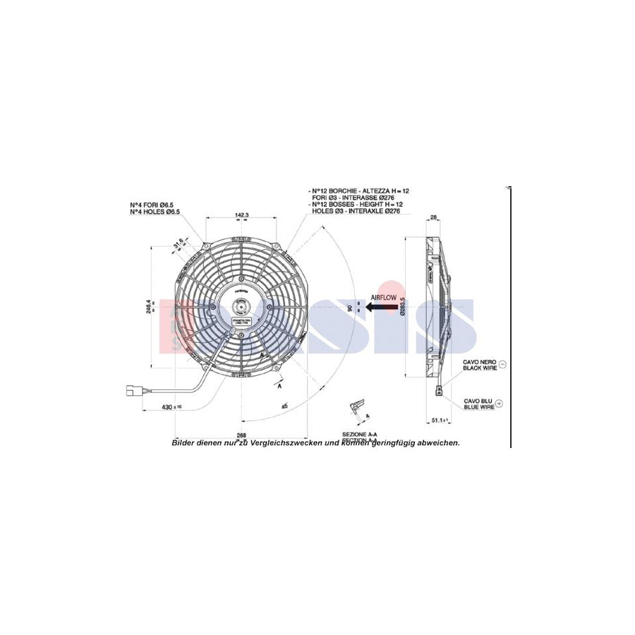 AKS Dasis 870234N Fan, A / C Condenser | ML Performance UK