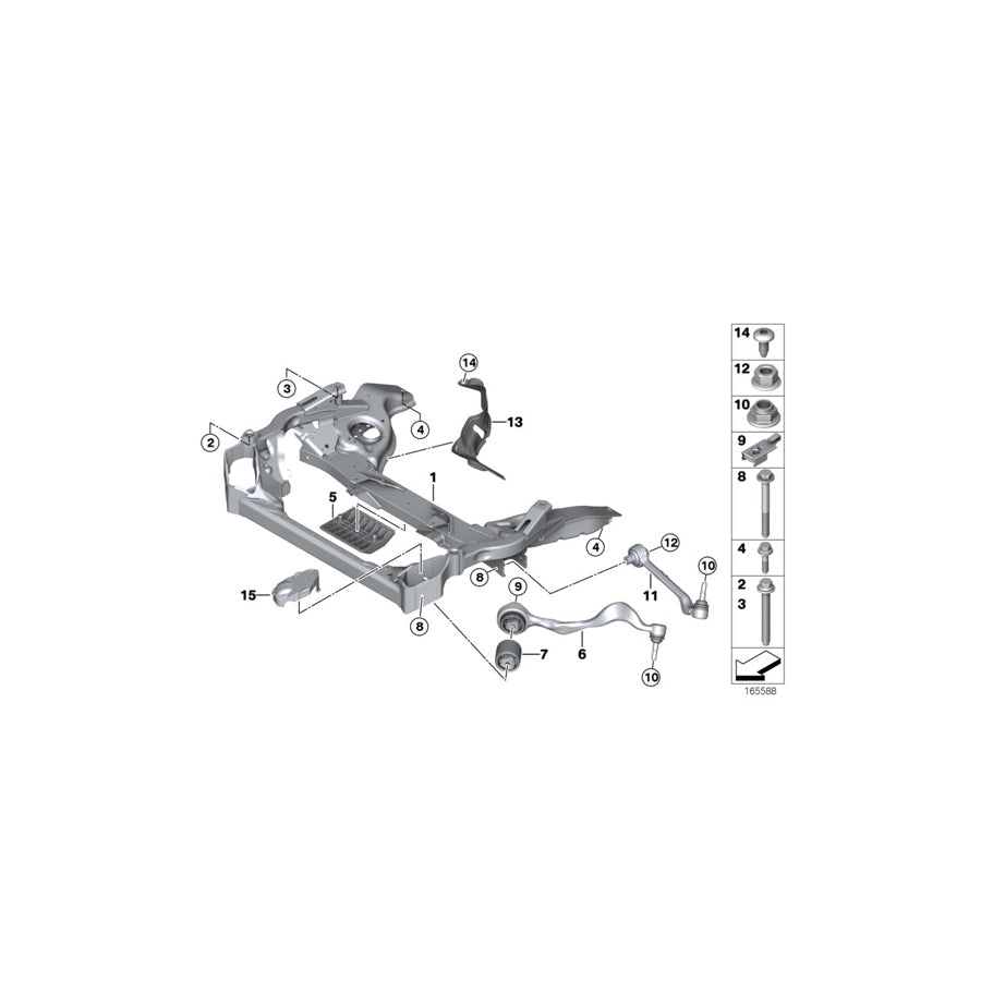 Genuine BMW 31102283577 E90 E92 Wishbone, Left (Inc. M & M3) | ML Performance UK Car Parts