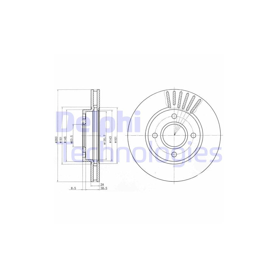 Delphi Bg2699 Brake Disc