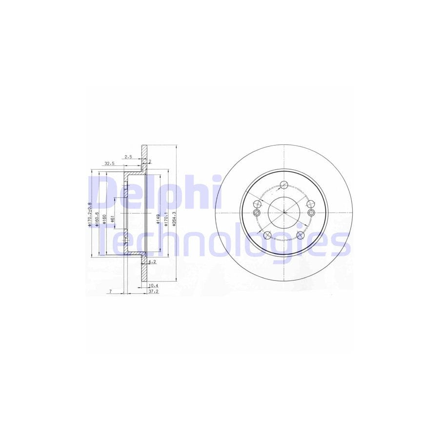 Delphi Bg2698 Brake Disc