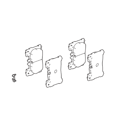 Genuine Lexus 04466-11010 LC Rear Brake Pads