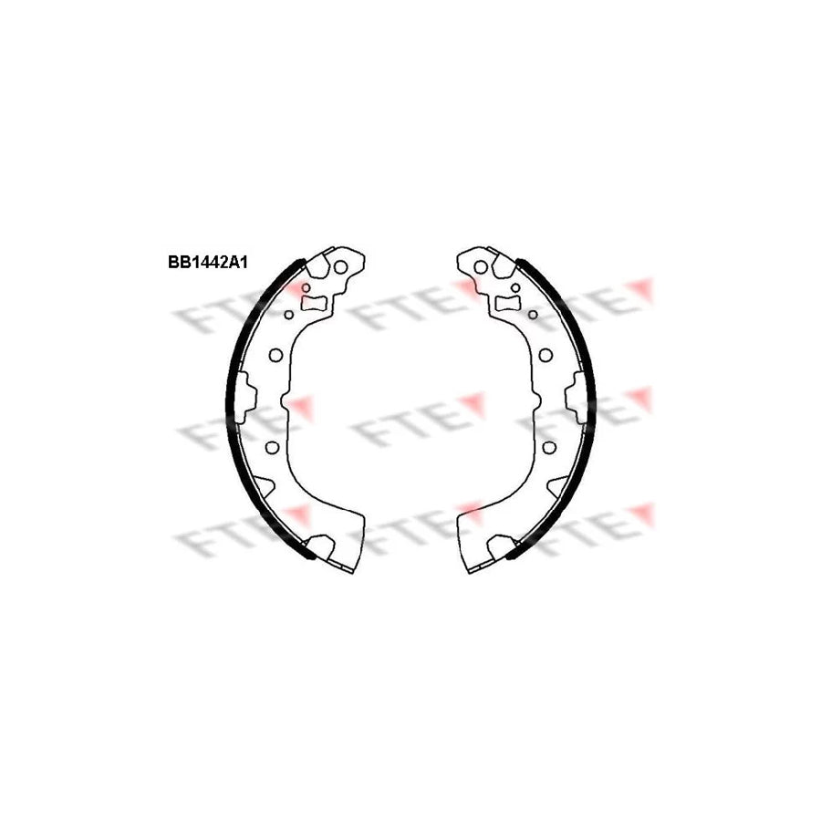 Fte 9100165 Brake Shoe Set For Mitsubishi Mirage | ML Performance UK Car Parts