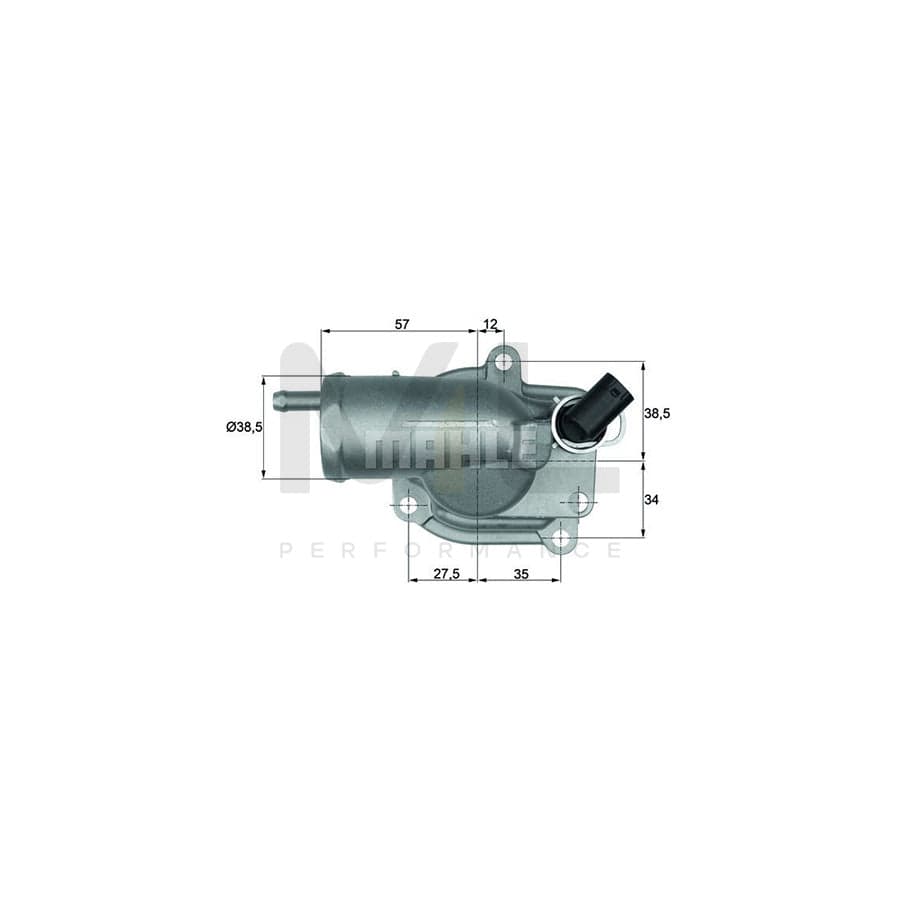 MAHLE ORIGINAL TI 33 87 Engine thermostat Opening Temperature: 87��C, with seal | ML Performance Car Parts