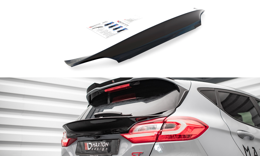 Maxton Design FO-FI-8-H1T Rear Window Extension Ford Fiesta Standard / ST-Line / ST MK8 | ML Performance UK Car Parts