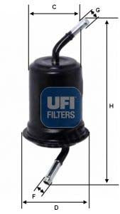 UFI 31.520.00 Fuel Filter