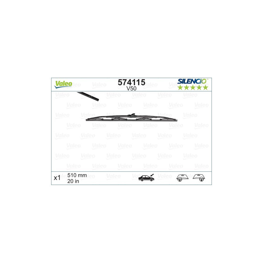 Valeo Silencio Standard 574115 Wiper Blade | ML Performance UK Car Parts