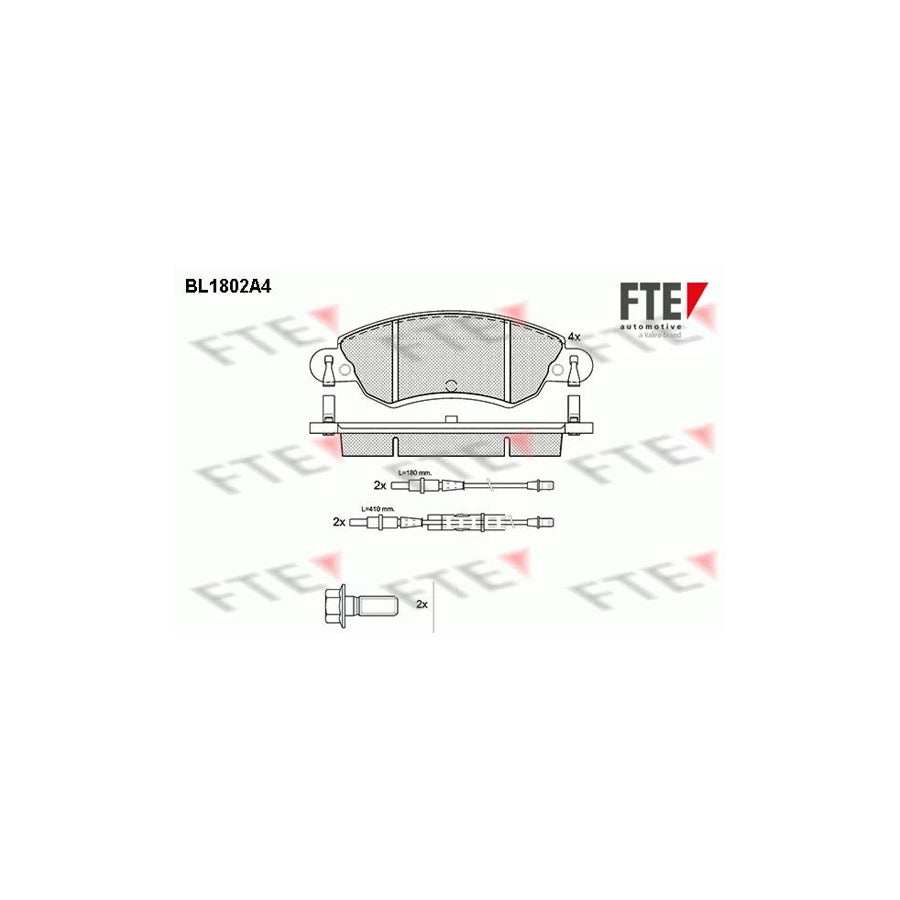 Fte BL1802A4 Brake Pad Set For CitroÃ«n C5 | ML Performance UK Car Parts