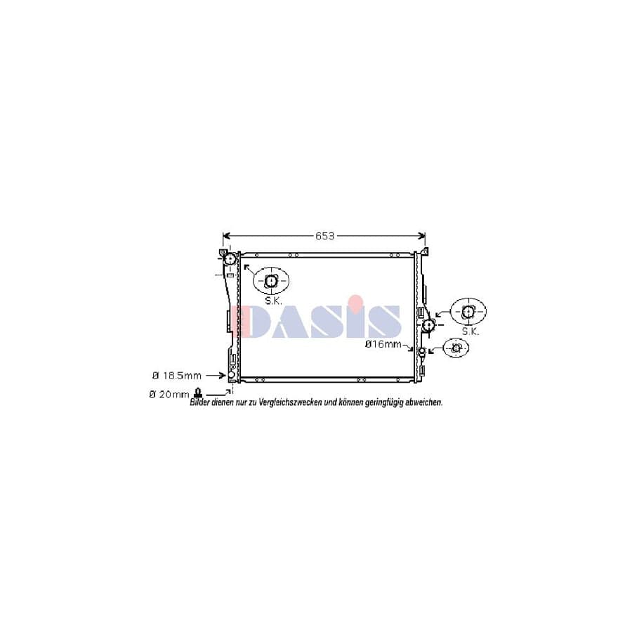 AKS Dasis 050024N Engine Radiator For BMW X3 (E83) | ML Performance UK