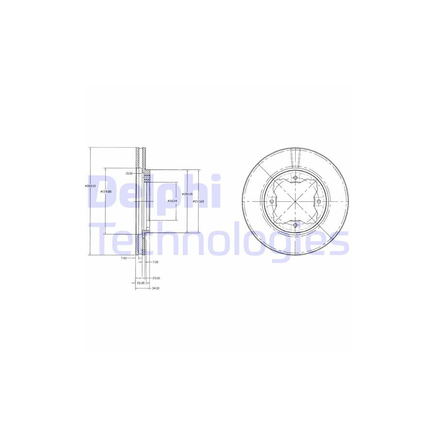 Delphi Bg2798 Brake Disc