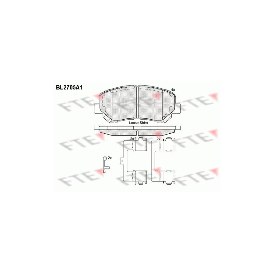 Fte BL2705A1 Brake Pad Set For Mazda Cx-5 I (Ke, Gh) | ML Performance UK Car Parts