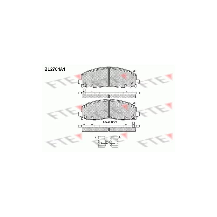 Fte BL2704A1 Brake Pad Set | ML Performance UK Car Parts