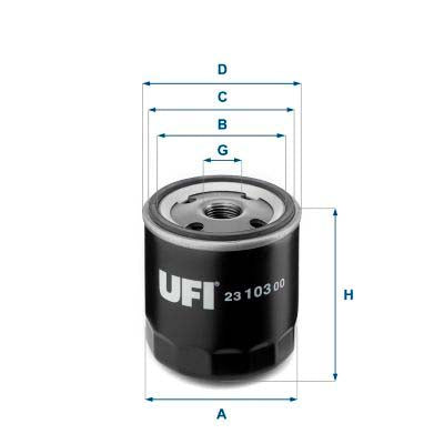 UFI 23.103.00 Oil Filter