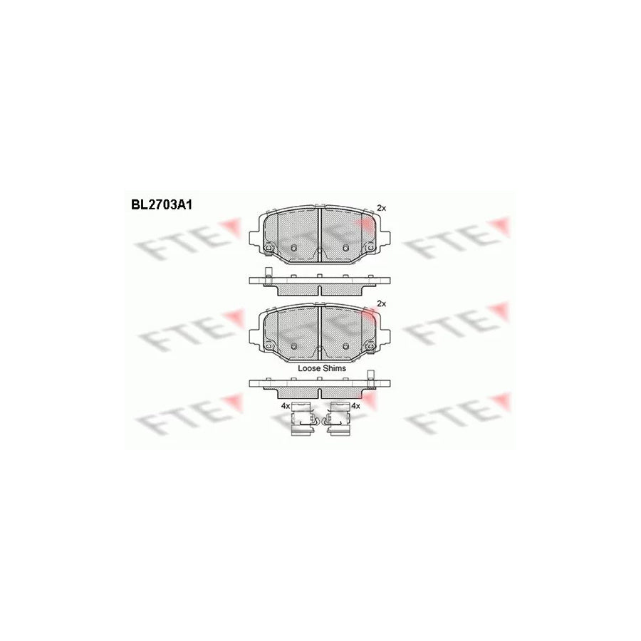 Fte BL2703A1 Brake Pad Set | ML Performance UK Car Parts