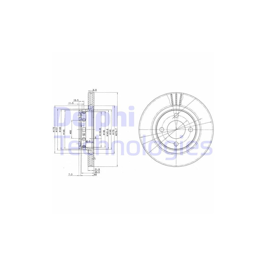 Delphi Bg2784 Brake Disc