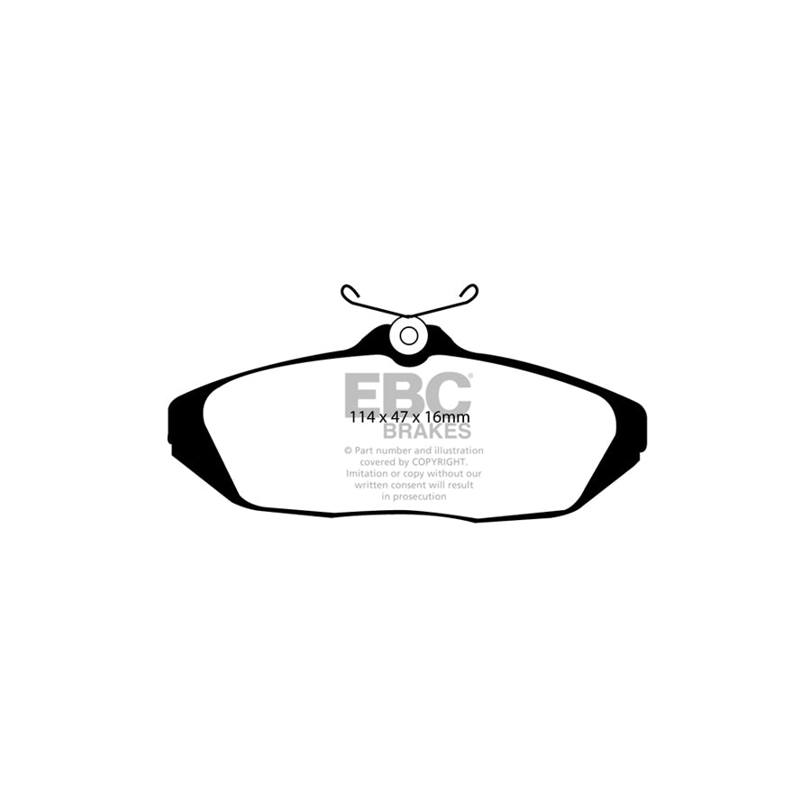 EBC DP21164 Ford Thunderbird Greenstuff Rear Brake Pads 2 | ML Performance UK Car Parts