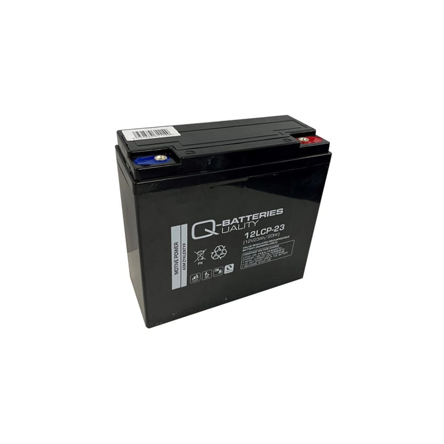 Q-Batteries 12LCP23 / 12V 23Ah lead acid battery Cycle type AGM Deep Cycle VRLA F3 connector | ML Performance UK Car Parts