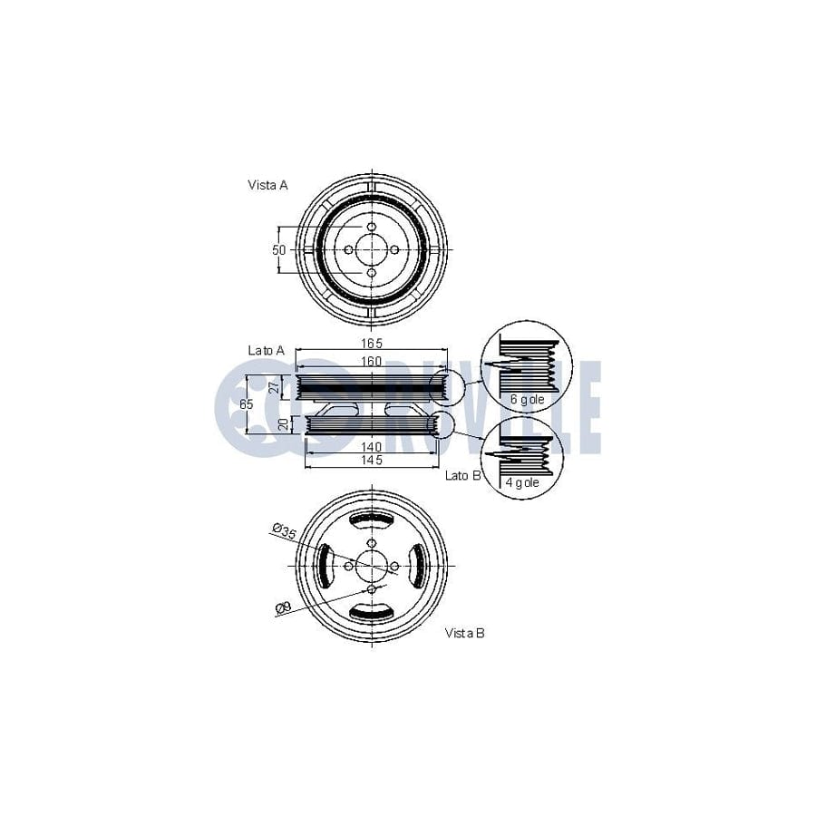 Ruville 985271 Axle Bush | ML Performance UK Car Parts