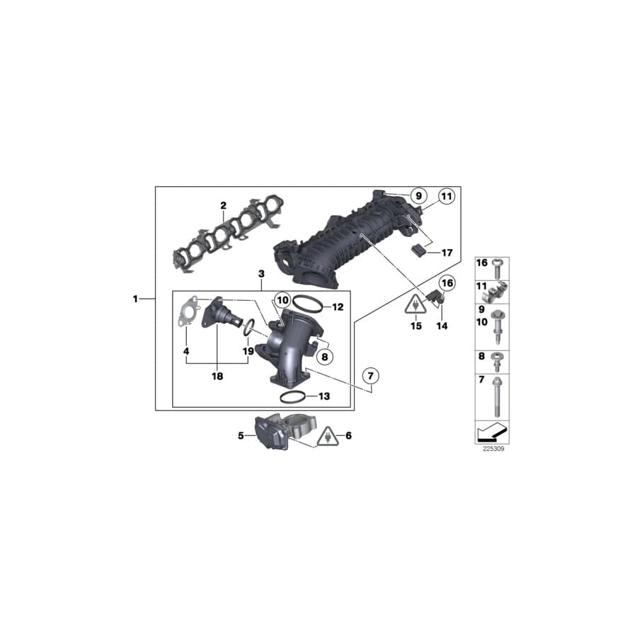 Genuine BMW 11617812939 F11 F07 R56 Fastening Elements (Inc. 520dX, 114d & 125d) | ML Performance UK Car Parts