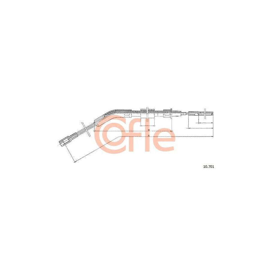 Cofle 10.701 Hand Brake Cable