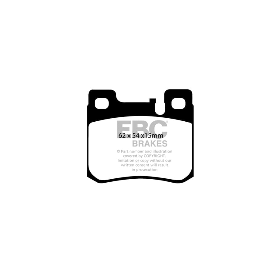 EBC PD01KR503 Mercedes-Benz W124 Greenstuff Rear Brake Pad & Plain Disc Kit - ATE Caliper 2 | ML Performance UK Car Parts