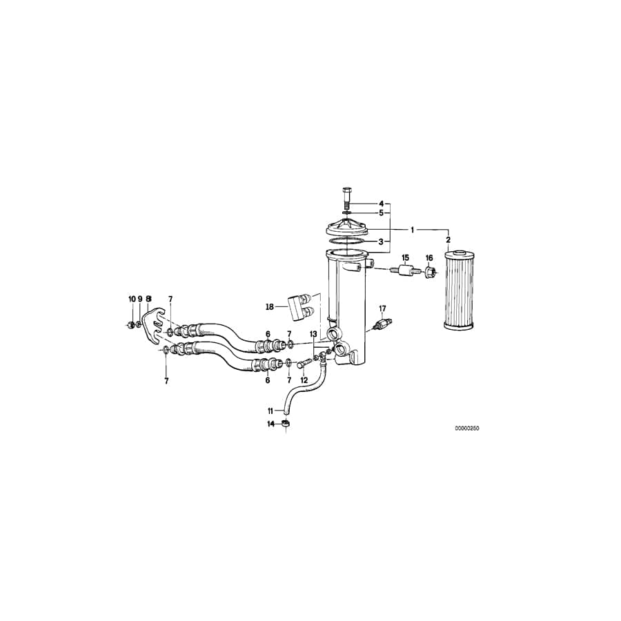 Genuine BMW 11421715733 E32 Oil Filter With Oil Cooler Connection (Inc. 750i, 750iL & 750iLS) | ML Performance UK Car Parts