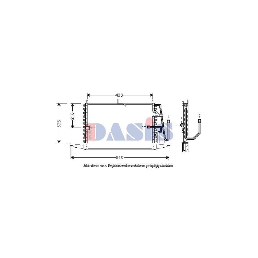 AKS Dasis 092060N Air Conditioning Condenser For Ford Scorpio | ML Performance UK