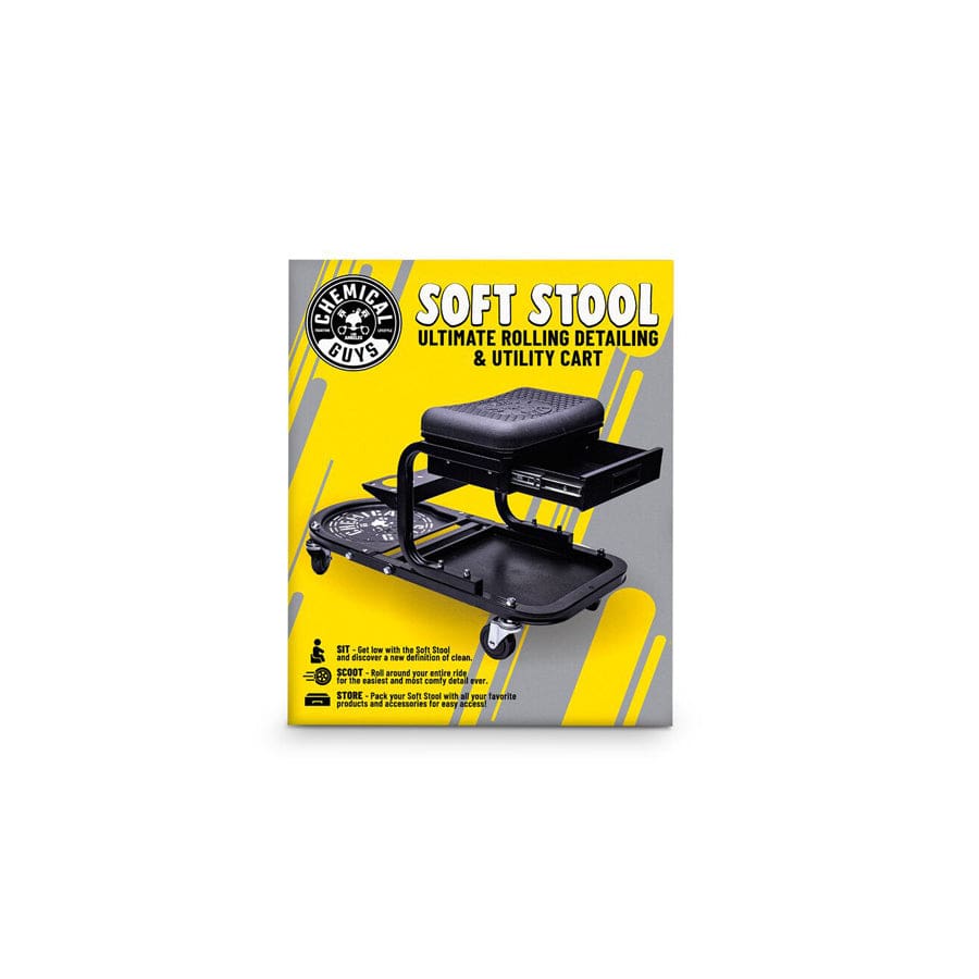 Chemical Guys Soft Stool Ultimate Utility Detailing Cart | ML Performance UK Car Parts