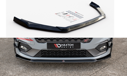 Maxton Design FO-FI-8-ST-FD2T Front Splitter V.5 Ford Fiesta ST / ST-Line MK8 | ML Performance UK Car Parts